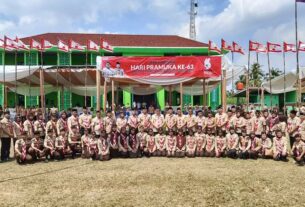Aswarodi Pimpin Upacara Peringatan Hari Pramuka ke-63