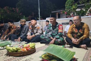 Babinsa Bendan Hadiri Doa Bersama Bersih Desa