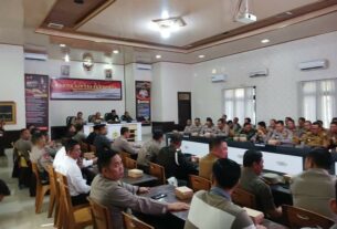 Pj. Bupati Lampung Utara Hadiri Rapat Koordinasi Lintas Sektoral Operasi Mantap Praja Krakatau 2024
