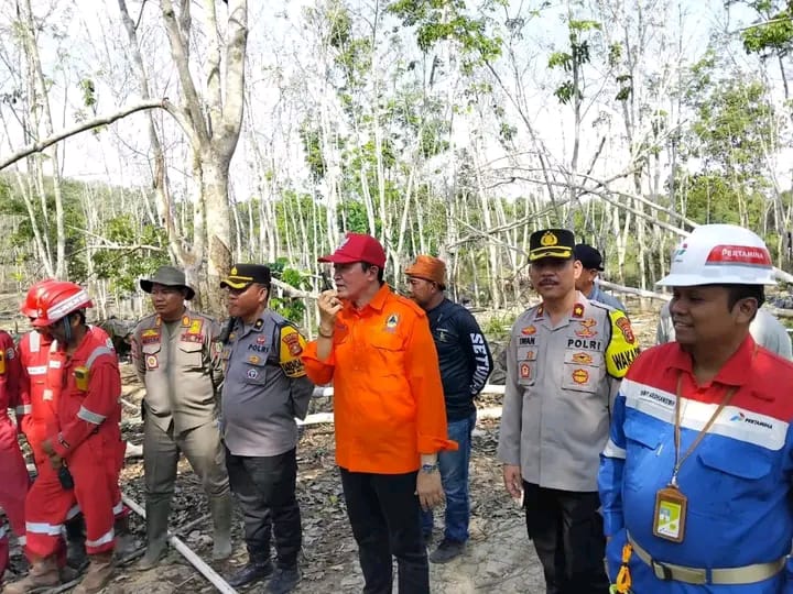 Gerak Cepat Polres Muba Bersama Subsatgas dalam Menangani Persoalan Ilegal Drilling