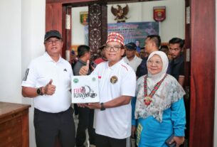 Pj. Gubernur Samsudin dan Ibu Maidawati Tinjau Penanggulangan Stunting dan Posyandu di Lamban Pancasila, Liwa, Lampung Barat