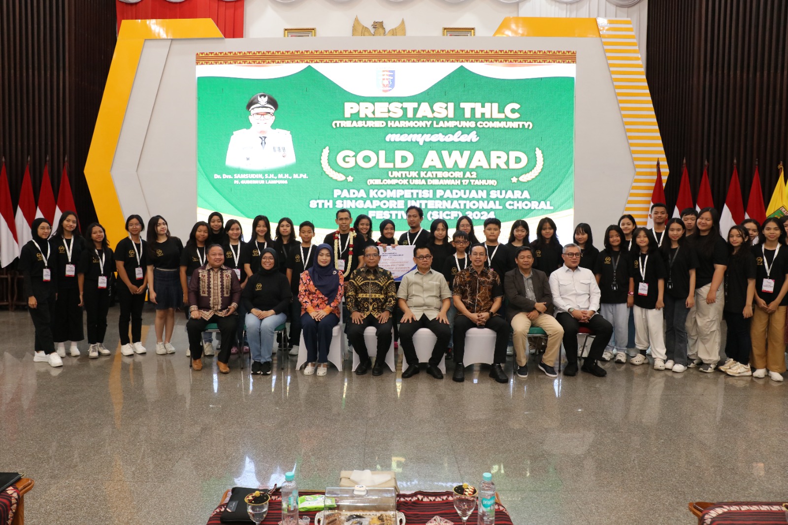 Pj. Gubernur Samsudin Apresiasi Paduan Suara THLC yang Meraih Gold Award dalam Ajang Bergengsi "Singapore International Choral Festival 2024"
