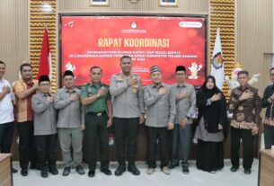 Hadiri Rakor Kesiapan Pendaftaran Calon Peserta Pilkada Serentak 2024, AKBP James Sampaikan Pesan Ini