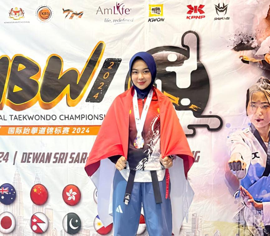 Harumkan Nama Polri, Personel Polres Lampura Sabet Mendali, Perak dan Perunggu pada Ajang Taekwondo Internasional Championship