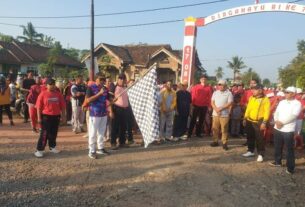 Jalan Sehat di Kecamatan Sungkai Utara Mendapat Sambutan Positif