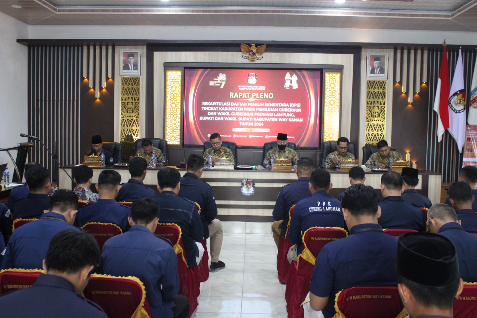 KPU WAY KANAN menetapkan Daftar Pemilih Sementara (DPS) Pilkada 2024 sebanyak 346.322 orang pemilih