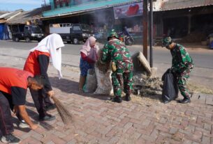 Kodim Boyolali Ajak Elemen Masyarakat Laksanakan Karbak di Alun-Alun Pancasila dan Pasar