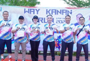 Meriahkan HUT RI Ke-89 Pemkab Way Kanan Gelar Run For Way Kanan 3K dan 5 K
