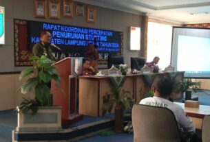 Pemerintah Kabupaten Lampung Utara Adakan Rapat Koordinasi Percepatan Penurunan Stunting.