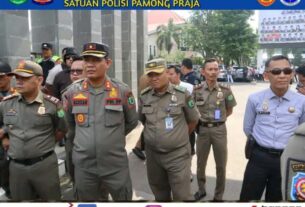 Pengamanan dan Pengendalian AKSI UNRAS dari DPD GRIB JAYA SUMSEL dan DPC GEBRAK - SRIWIJAYA