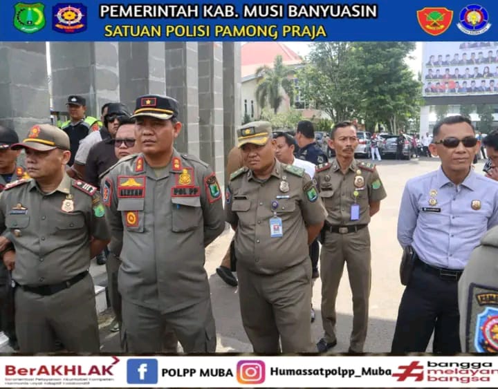 Pengamanan dan Pengendalian AKSI UNRAS dari DPD GRIB JAYA SUMSEL dan DPC GEBRAK - SRIWIJAYA