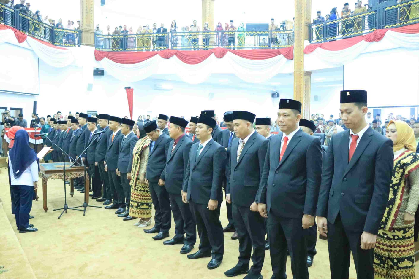 Polres Tulang Bawang Barat Amankan Pelantikan Anggota DPRD Kabupaten Tulang Bawang Barat