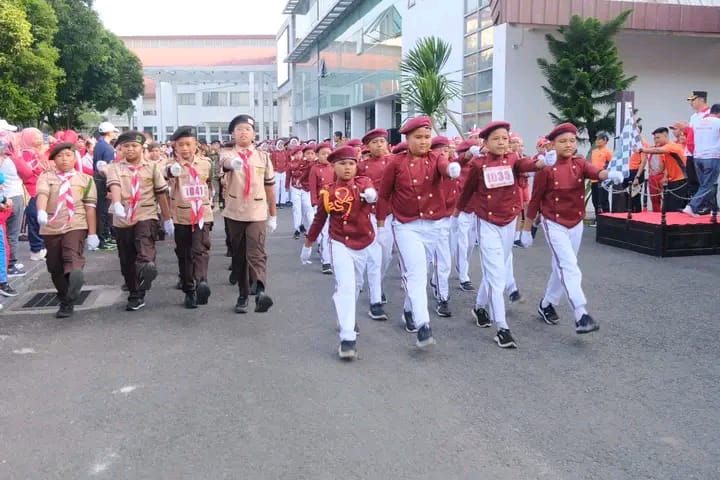Ratusan Regu Siap Bertanding Jadi Juara Lomba Baris-berbaris