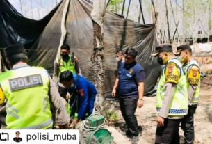 Sub Satgas Gakkum Ilegal Drilling dan Illegal Refinery Musi Banyuasin Langsung Bertindak, Tutup 93 Sumur.