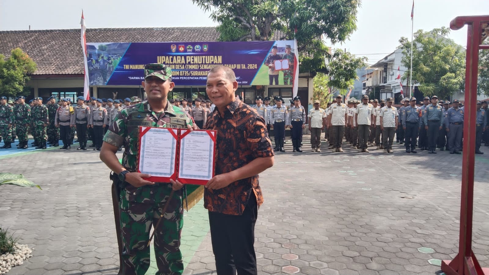 TMMD Sengkuyung Tahap III di Wilayah Kodim 0735/Surakarta Hari Ini Resmi Ditutup