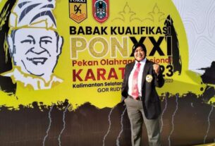 Apriyanti warga Lampura Jadi Wasit Karate PON Ke XXI