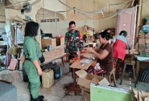 Babinsa Pucangsawit Selalu Hadir Berikan Semangat Usaha Binaan Lebih Maju