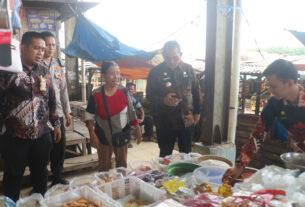 Pj. Bupati Lampung Utara Sidak Pasar Propau.