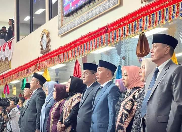Pj. Bupati Lampura Hadiri Pelantikan Anggota DPRD Provinsi Lampung