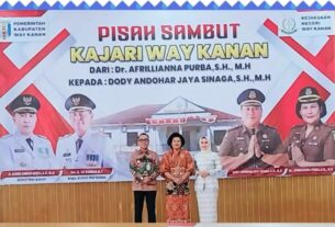 Bupati Way Kanan Hadiri Pisah Sambut Kejari Way Kanan