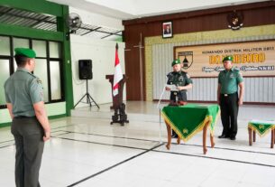 Dandim Bojonegoro Pimpin Sidang Kumplin Prajurit yang Melanggar Disiplin Militer