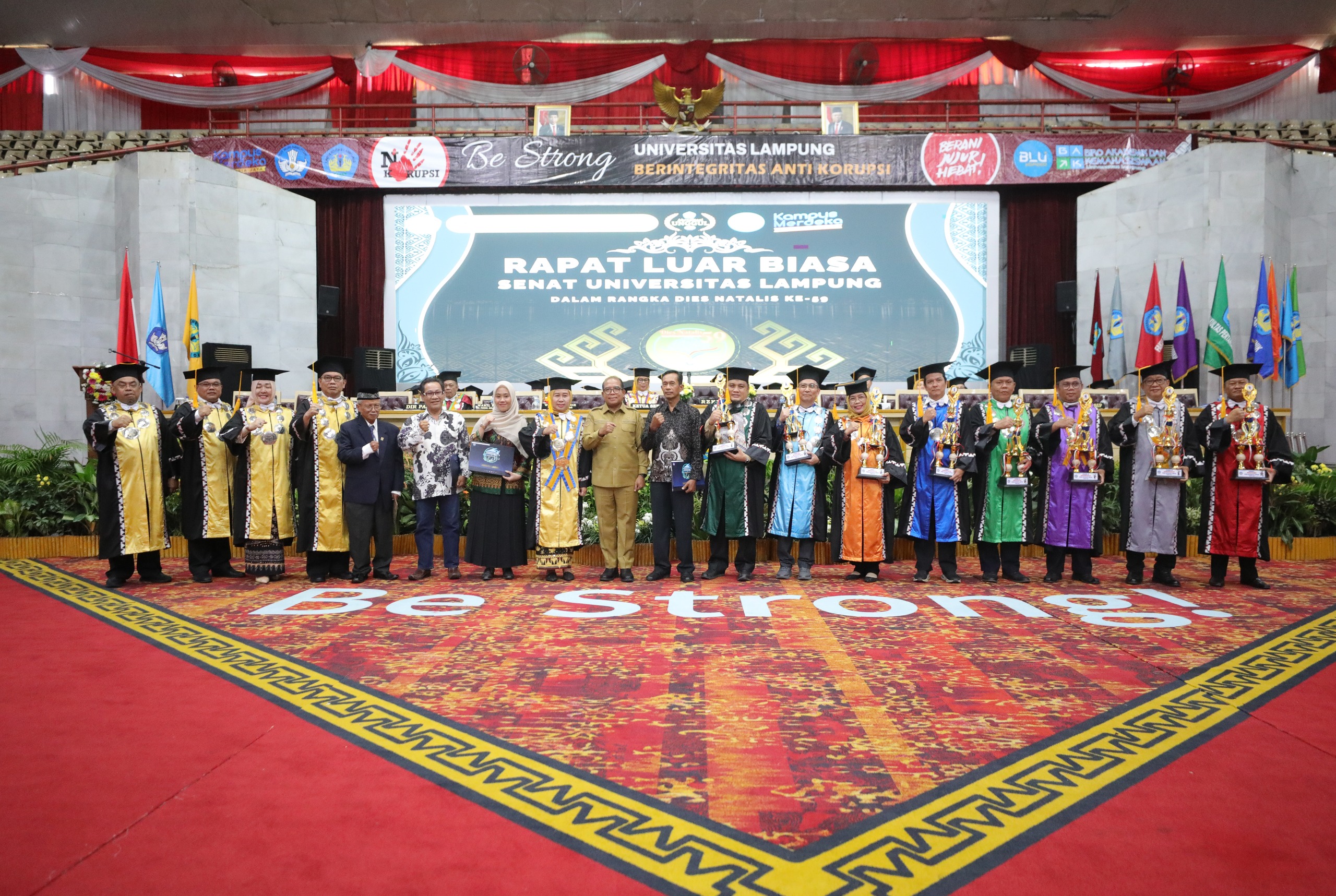 Dies Natalis Unila ke-59, Pj. Gubernur Lampung Samsudin Dorong Unila Jadi Institusi yang "Be Strong" dalam Kualitas Akademik, Riset, dan Inovasi