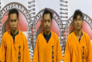 Polres Tulang Bawang Tangkap Tiga Pelaku Dalam Kegiatan Gasak Narkoba, Dua Diantaranya Merupakan Residivis