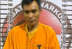 Gasak Narkoba di Tri Mukti Jaya, Polres Tulang Bawang Tangkap Pria 41 Tahun