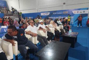 Pj. Gubernur Samsudin All Out Dukung Atlet PON Lampung, Hadir Langsung di Aceh Saksikan Pertandingan Cabang Olahraga Angkat Besi
