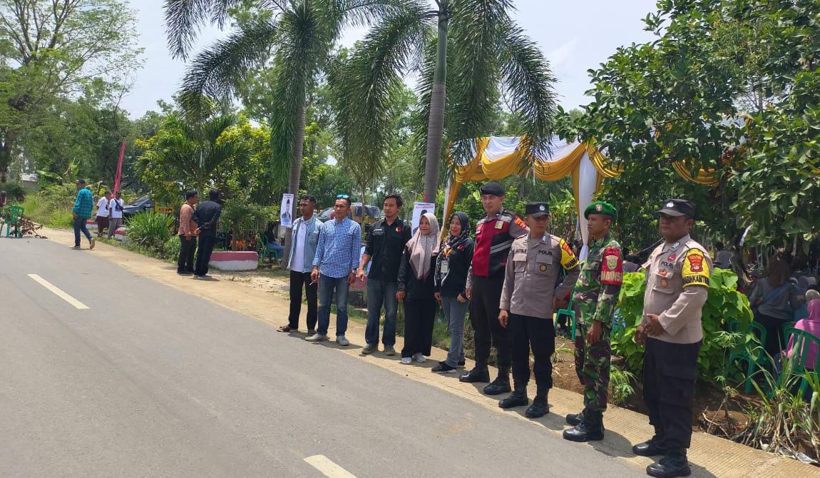 Polres Lampura Amankan Kampanye Paslon Bupati dan Wakil Bupati Nomor Urut Dua