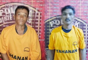 Polsek Dente Teladas Dibantu Warga Tangkap Dua Pelaku Curat Yang Beraksi di Bedeng PT ILP