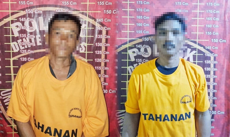 Polsek Dente Teladas Dibantu Warga Tangkap Dua Pelaku Curat Yang Beraksi di Bedeng PT ILP