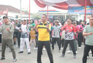 Puncak Peringatan Hari Lalu Lintas Bhayangkara Ke-69, Polres Tulang Bawang Gelar CFD dan Kegiatan Menarik Lainnya