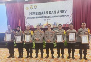 Sat Binmas Polres Tulang Bawang Raih Juara 1, AKBP James Berikan Ucapan Selamat