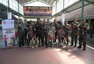 Koramil Karangmalang Latih Ketarunaan Siswa SMK Binawiyata, Bangun Generasi Tangguh dan Berkarakter
