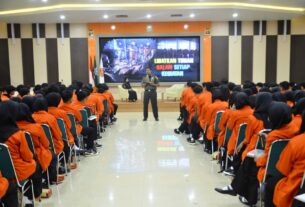Dandim 0735/Surakarta Berikan Materi Wawasan Kebangsaan Dan Bela Negara Kepada Mahasiswa Baru ITS PKU Muhamadyah Surakarta