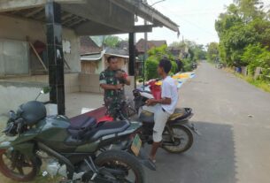 Babinsa Wonosegoro Sambangi Dan Motivasi Warga Gilirejo