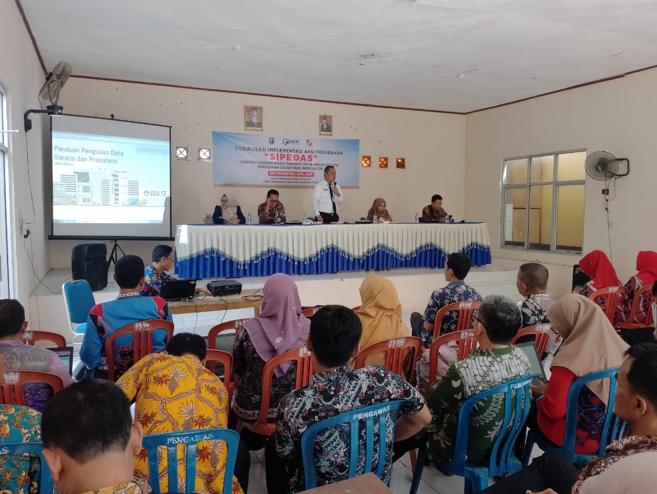 Bidang Pembinaan Sekolah Dasar Disdik Lampura gelar Pelatihan SIPEDAS