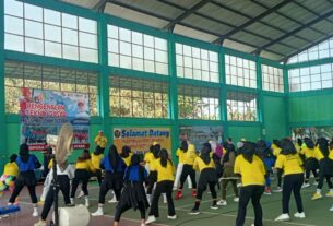 Jaga kebugaran tubuh, Pemkab Lampura gelar perlombaan Senam