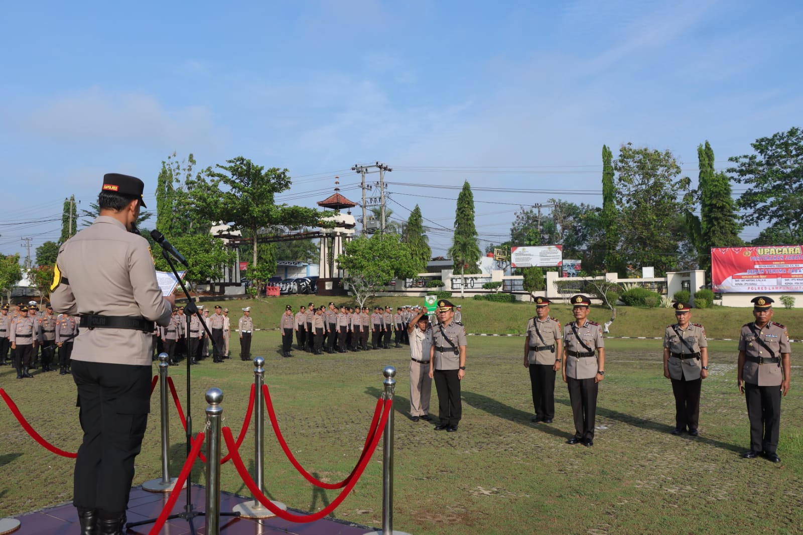 Kapolres Lampura Pimpin Sertijab Kabag Ops