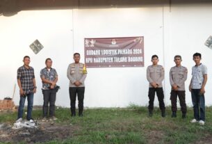 Kapolres Tulang Bawang Cek Langsung Gudang Logistik Pilkada 2024, Ada 4 Pointers Yang Disampaikan