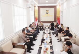 Kapolres Tulang Bawang Menerima Audensi Dengan KPU dan Bawaslu, Ini Tujuannya