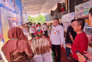 Kepala Dinas Pendidikan dan Kebudayaan meninjau stand pameran