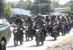 Pastikan Tahapan Kampanye Pilkada 2024 Berjalan Aman, TNI-Polri di Bandar Lampung Patroli Bersama