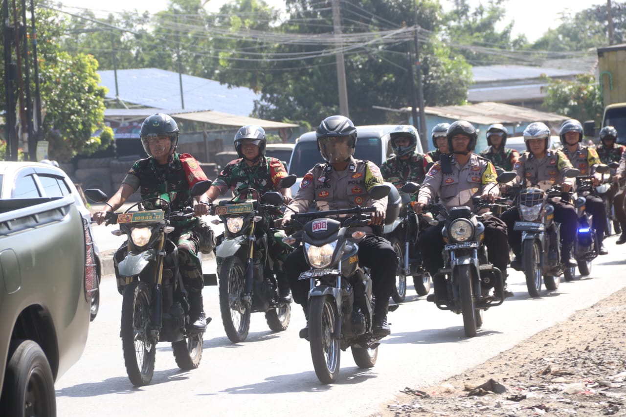 Pastikan Tahapan Kampanye Pilkada 2024 Berjalan Aman, TNI-Polri di Bandar Lampung Patroli Bersama