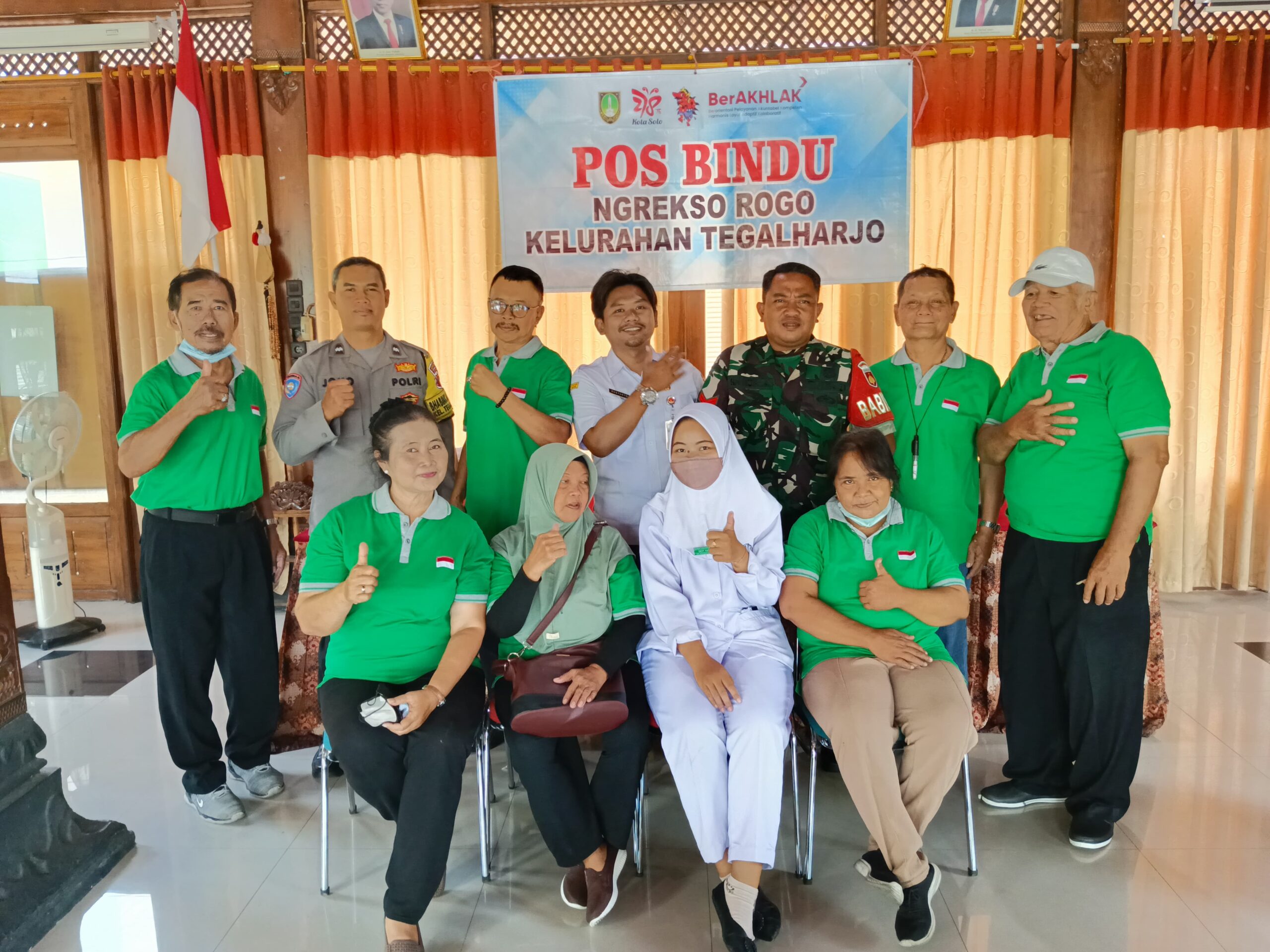 Peduli Kesehatan, Babinsa Tegalharjo Laksanakan Pendampingan Posbindu di Wilayah Binaan
