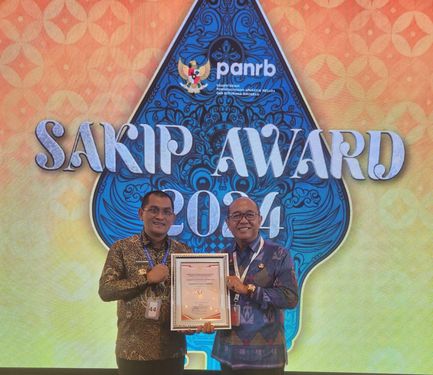 Pemkab Lampura raih penghargaan SAKIP Award 2024