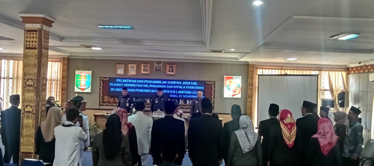 25 Pejabat Esselon Lampura Dilantik