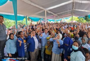 Ribuan masyarakat Kampung Gunung Sangkaran antusias sambut kampanye tatap muka