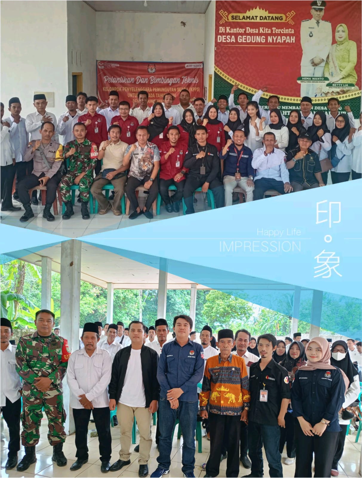 497 KPPS di Kecamatan Abung Timur Resmi Di Lantik